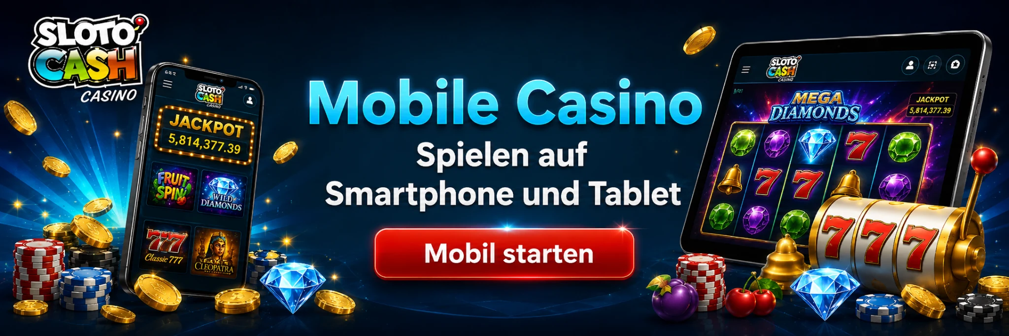 SlotoCash mobil spielen